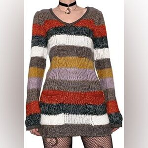 Vintage 90s Ashley 26 international size extra large knit sweater dress